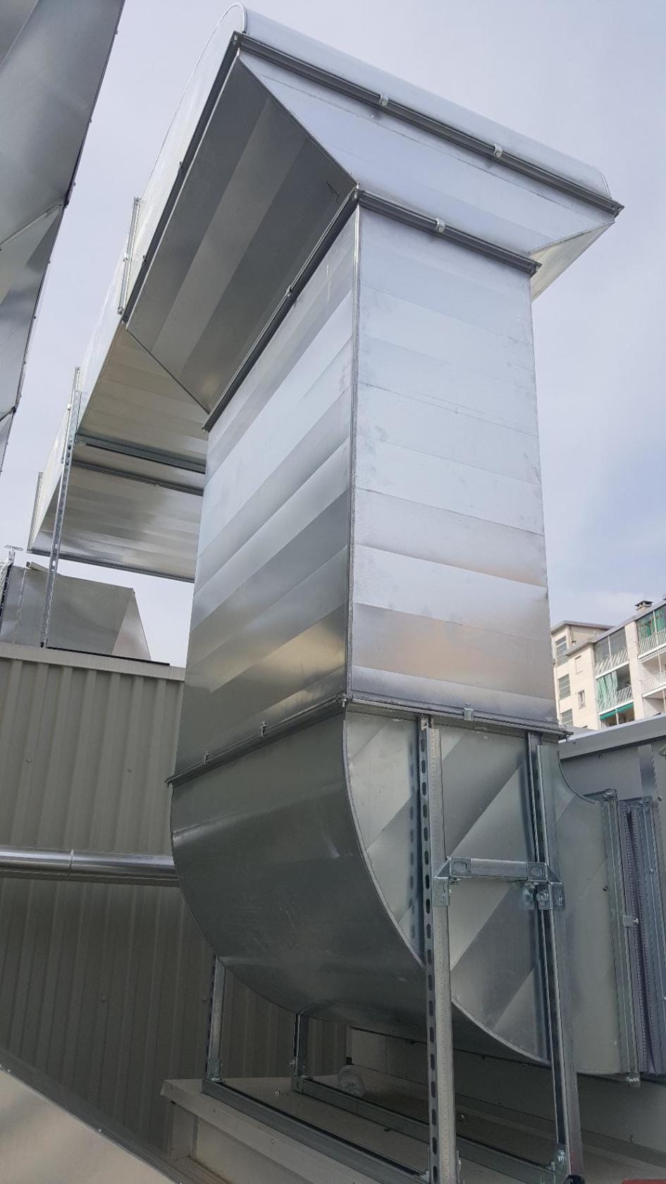 Coloană verticală de ventilație zincată